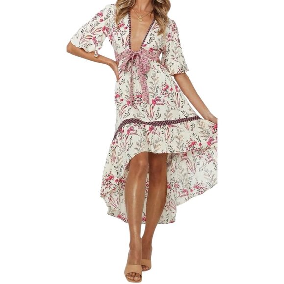 Gorgeous Asymmetrical Boutique Dress, size medium - Picture 3 of 14